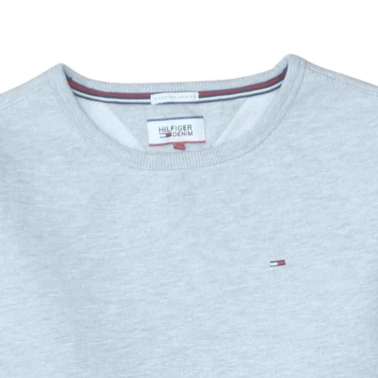 Tommy Hilfiger Men's Grey Crew Neck Cotton Pullover Sweatshirt M - Image 8
