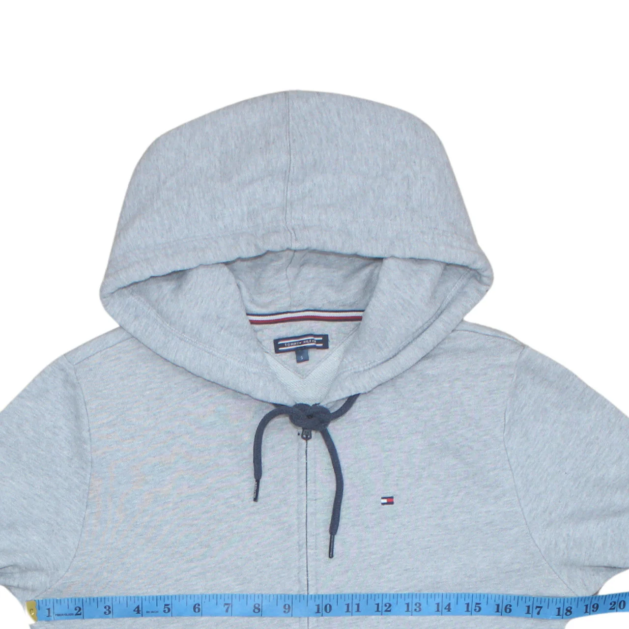 Tommy Hilfiger Men's Grey Full Zip Hoodie Small Regular Fit - Image 3