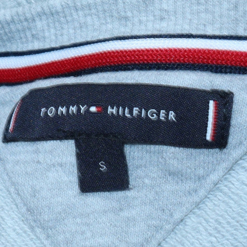 Tommy Hilfiger Men's Grey Logo Tape Pullover Sweatshirt Size S - Image 5
