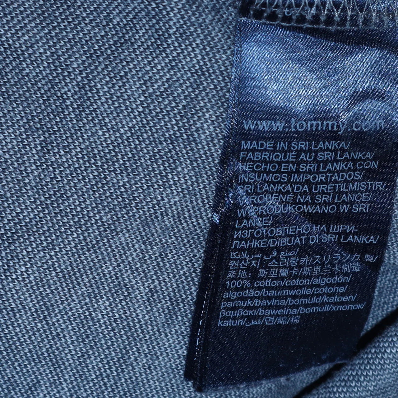 Tommy Hilfiger Men's Grey Regular Fit Cotton Polo Shirt L - Image 6