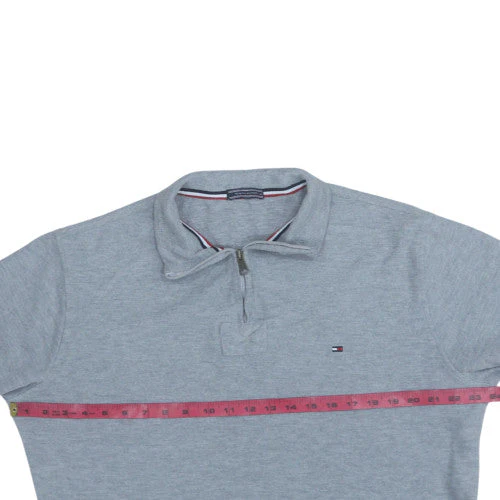 Tommy Hilfiger Men's Grey XL 1/4 Zip Knit Jumper - Image 2