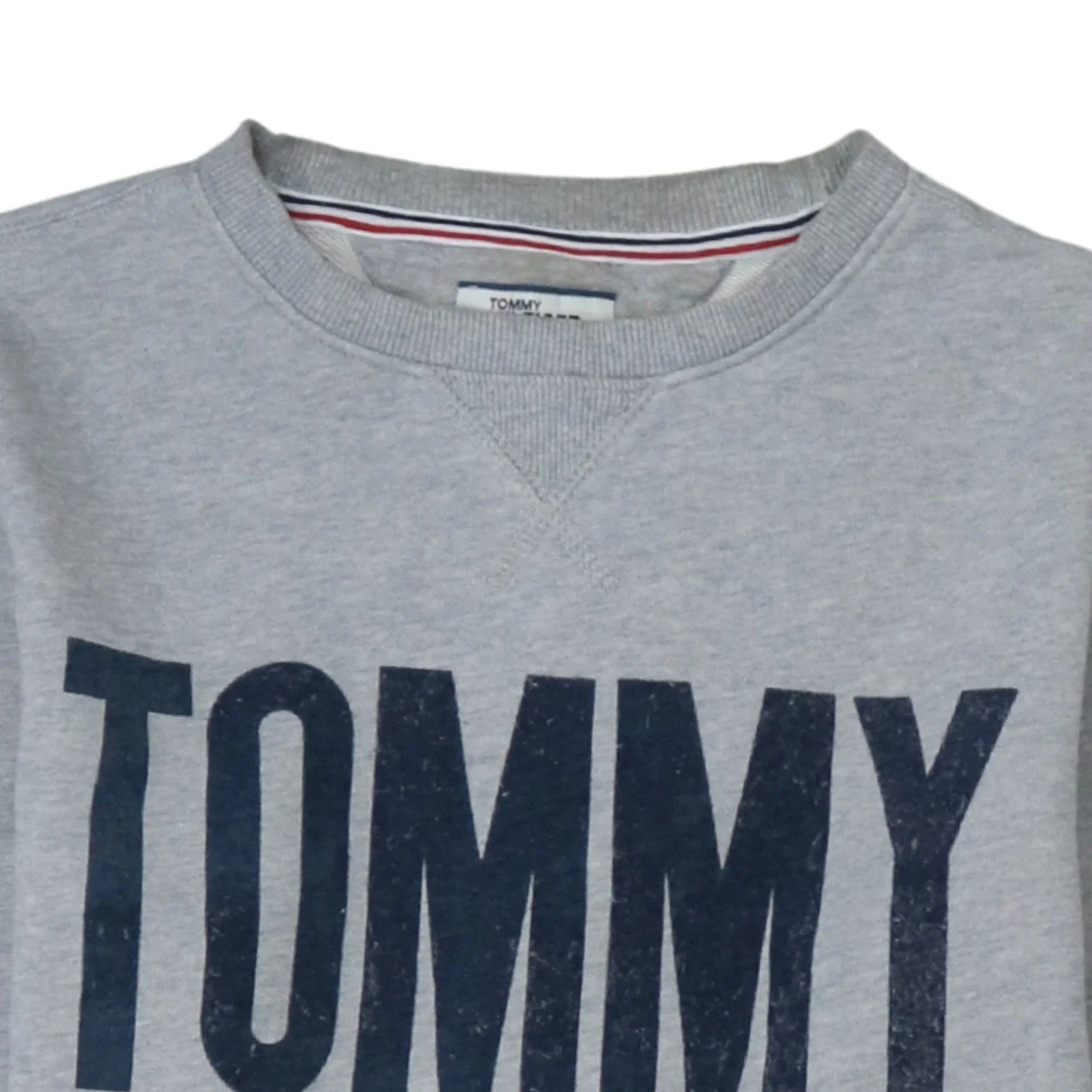 Tommy Hilfiger Men's Grey XS Pullover Sweatshirt Logo Crew Neck - Image 7