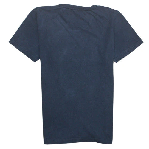 Tommy Hilfiger Men's Navy Blue Cotton Crew Neck T-Shirt Size M - Image 4