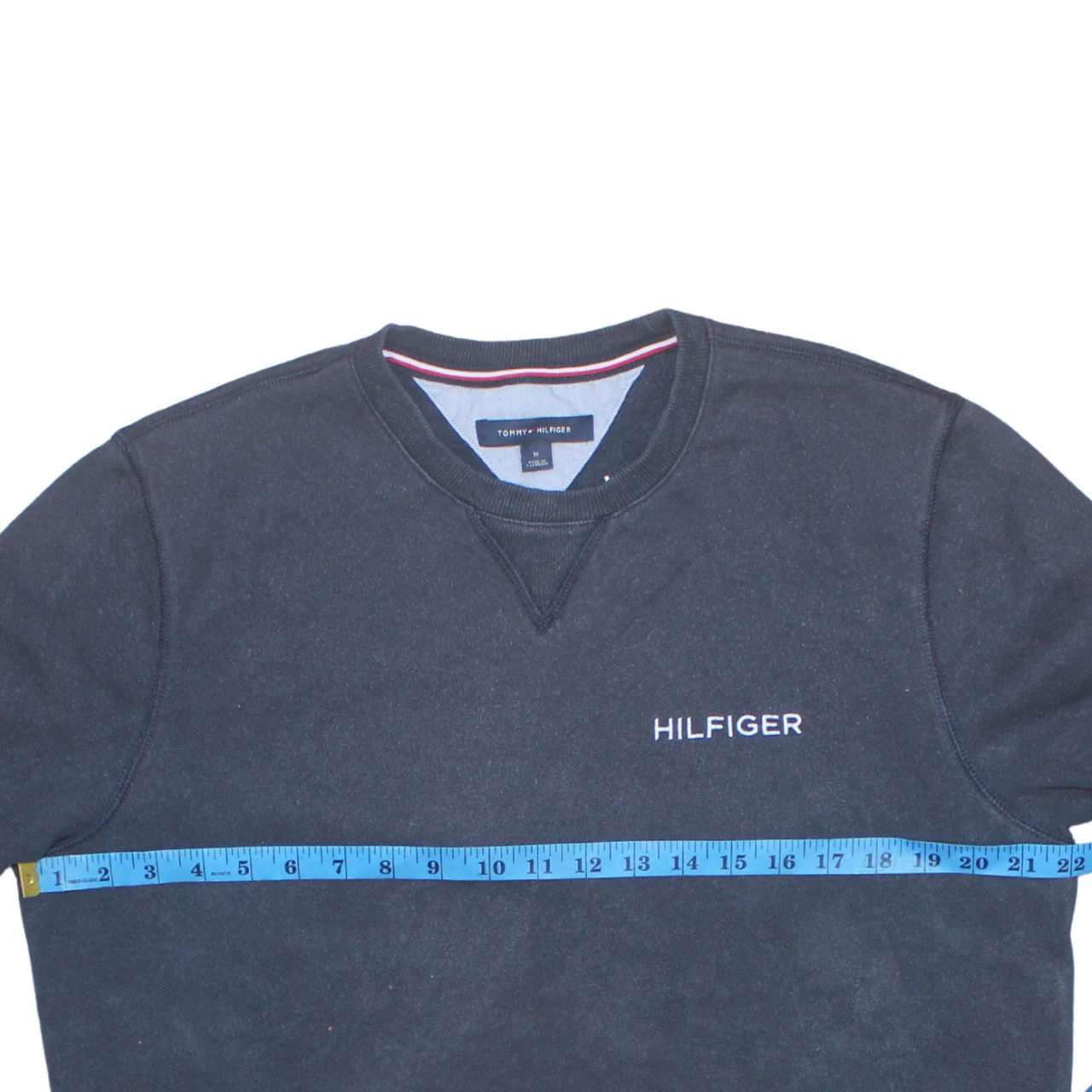 Tommy Hilfiger Men's Navy Blue Crew Neck Cotton Sweatshirt M - Image 3