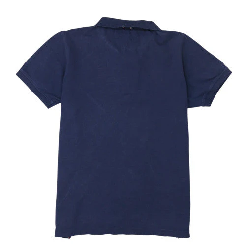 Tommy Hilfiger Men's Navy Blue Slim Fit Organic Cotton Polo L - Image 4