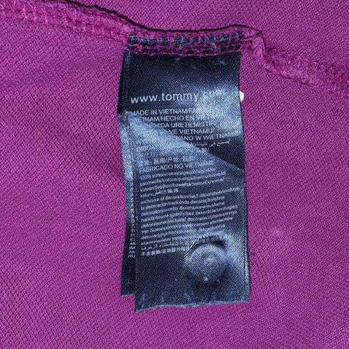 Tommy Hilfiger Men's Purple Slim Fit Cotton Polo Shirt L - Image 6
