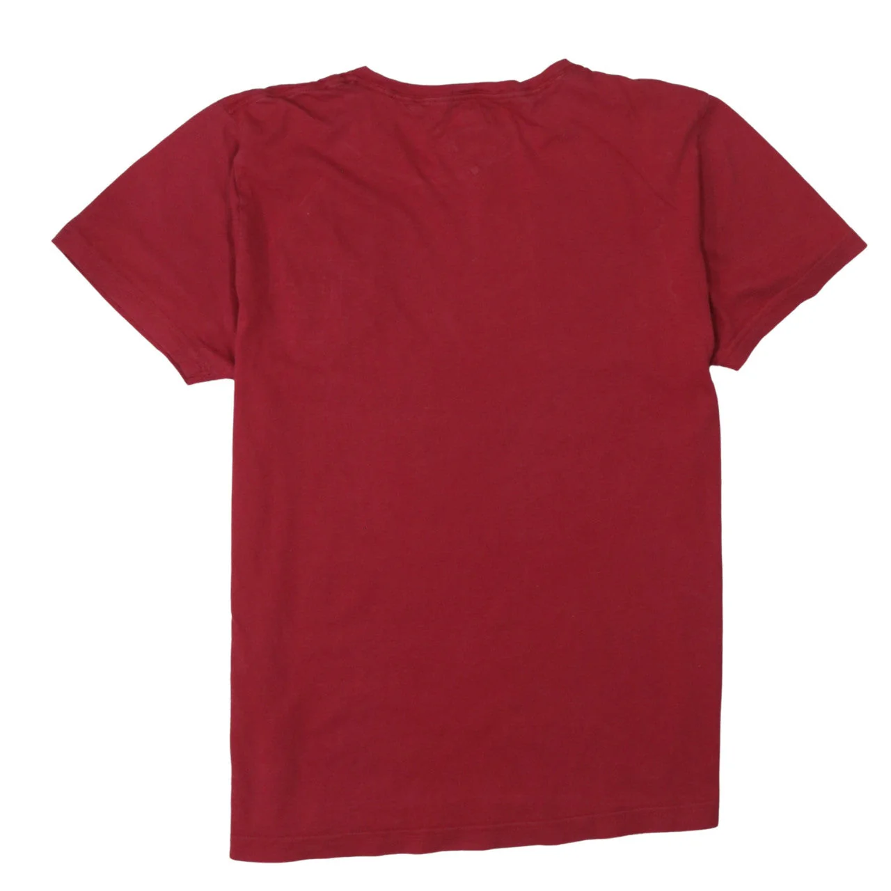 Tommy Hilfiger Men's Red Cotton Logo T-Shirt Size L - Image 4