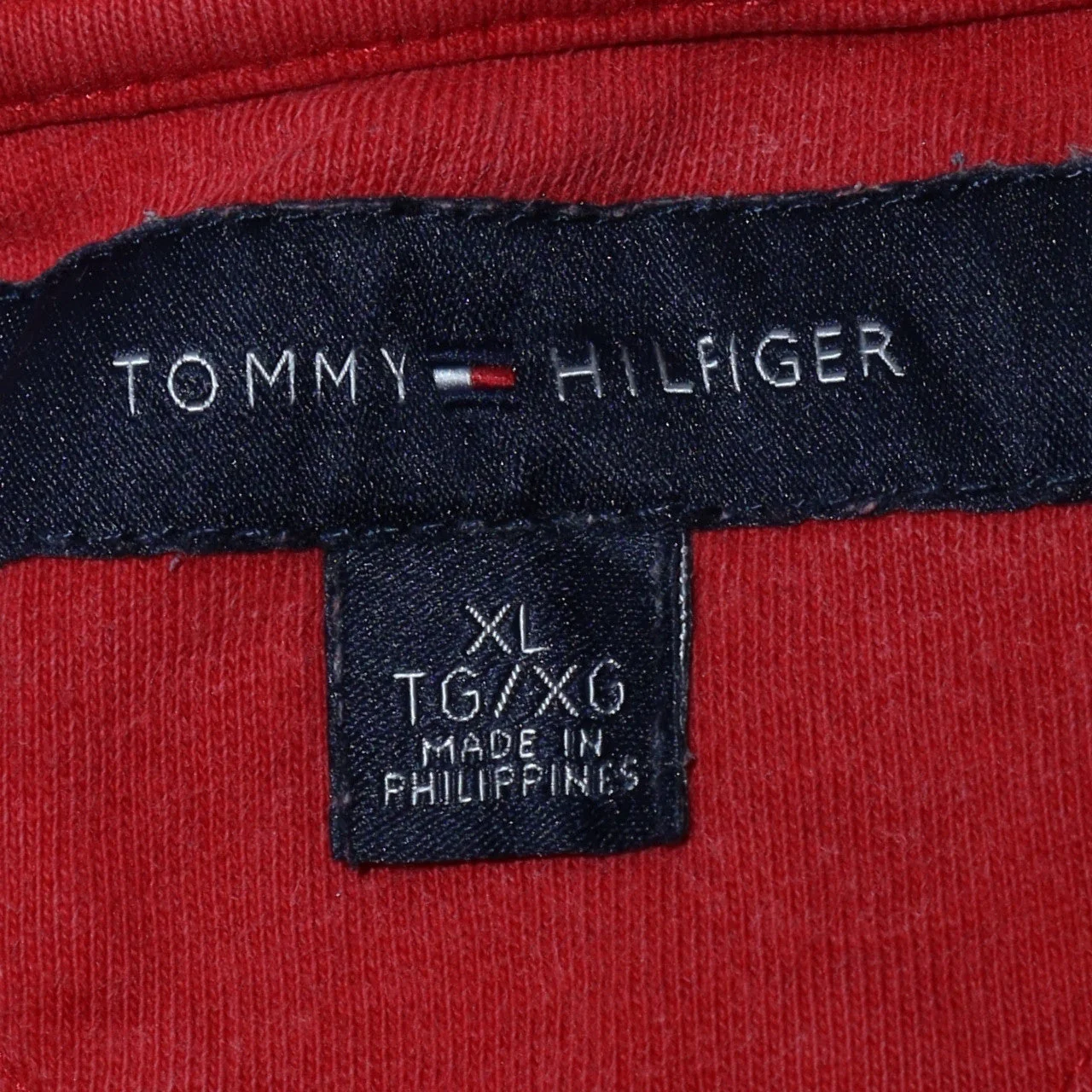Tommy Hilfiger Men's Red XL Crew Neck Logo T-Shirt - Image 5