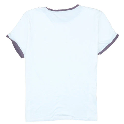 Tommy Hilfiger Men's White Crew Neck Logo Tape T-Shirt Size M - Image 4