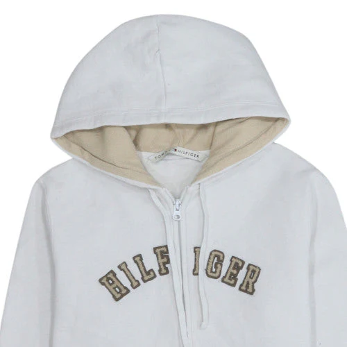 Tommy Hilfiger Men's White Full Zip Hoodie Size M - Image 8