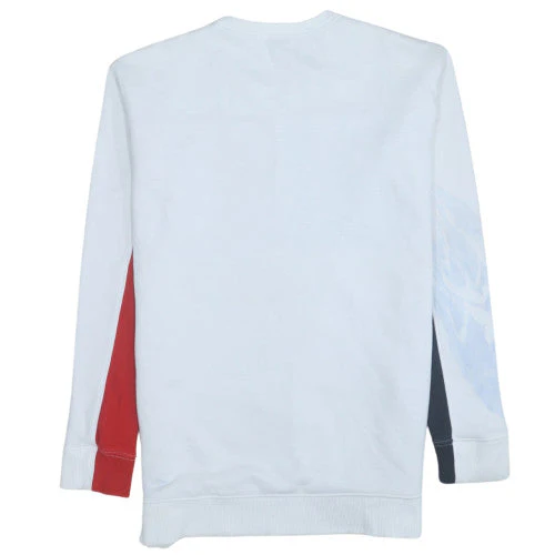 Tommy Hilfiger Men's White Red Navy Crew Neck Sweatshirt XXS - Image 4