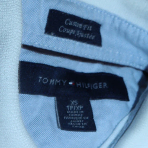 Tommy Hilfiger Men's White Slim Fit Polo Shirt XS Cotton Classic - Image 5