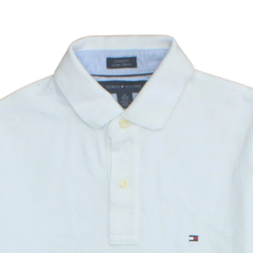 Tommy Hilfiger Men's White Slim Fit Polo Shirt XS Cotton Classic - Image 7