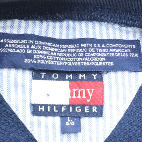 Tommy Hilfiger Women Navy Blue Crew Neck Cotton Sweatshirt L - Image 6