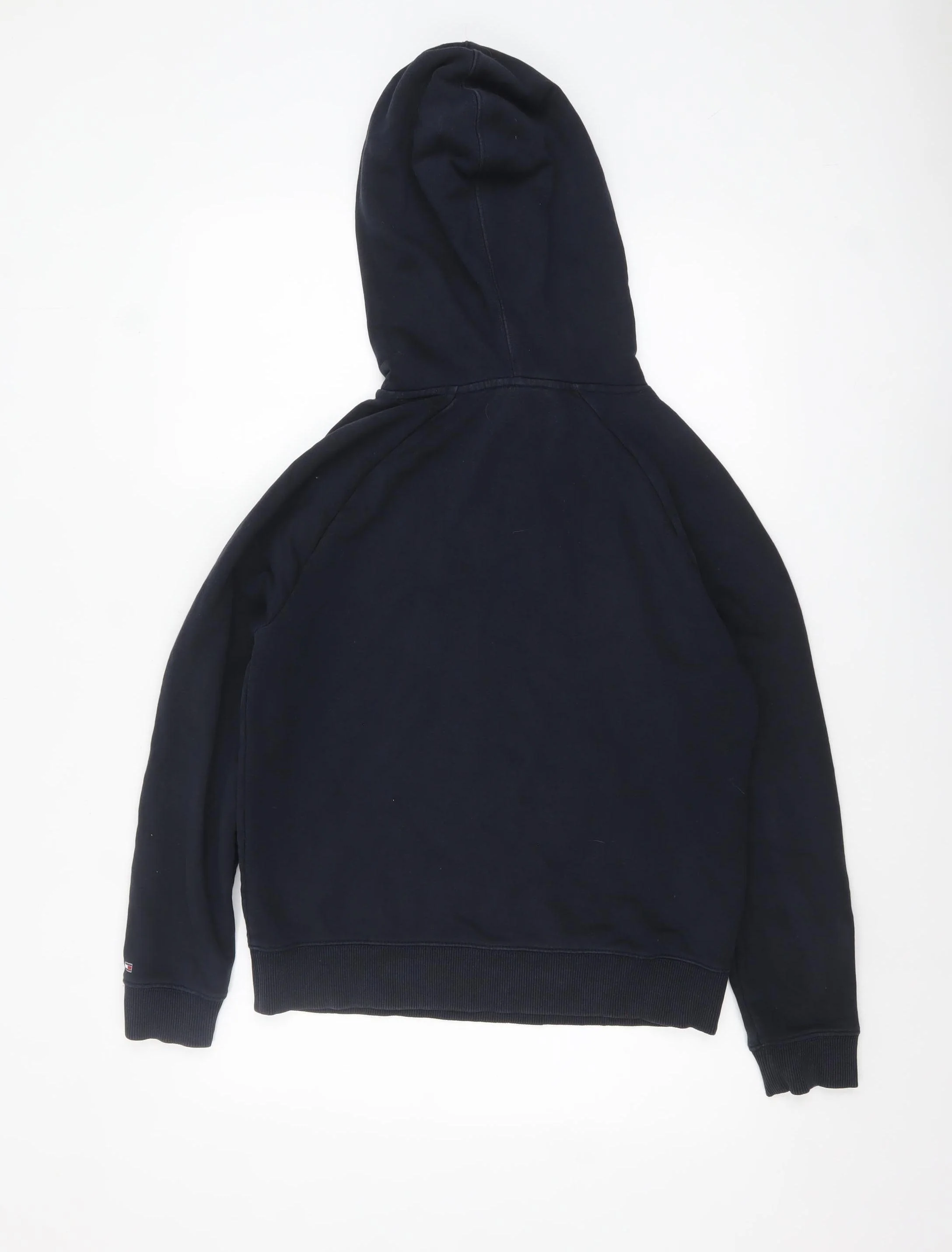 Tommy Hilfiger Women’s Navy Pullover Hoodie Small Classic Logo Cotton Blend - Image 3