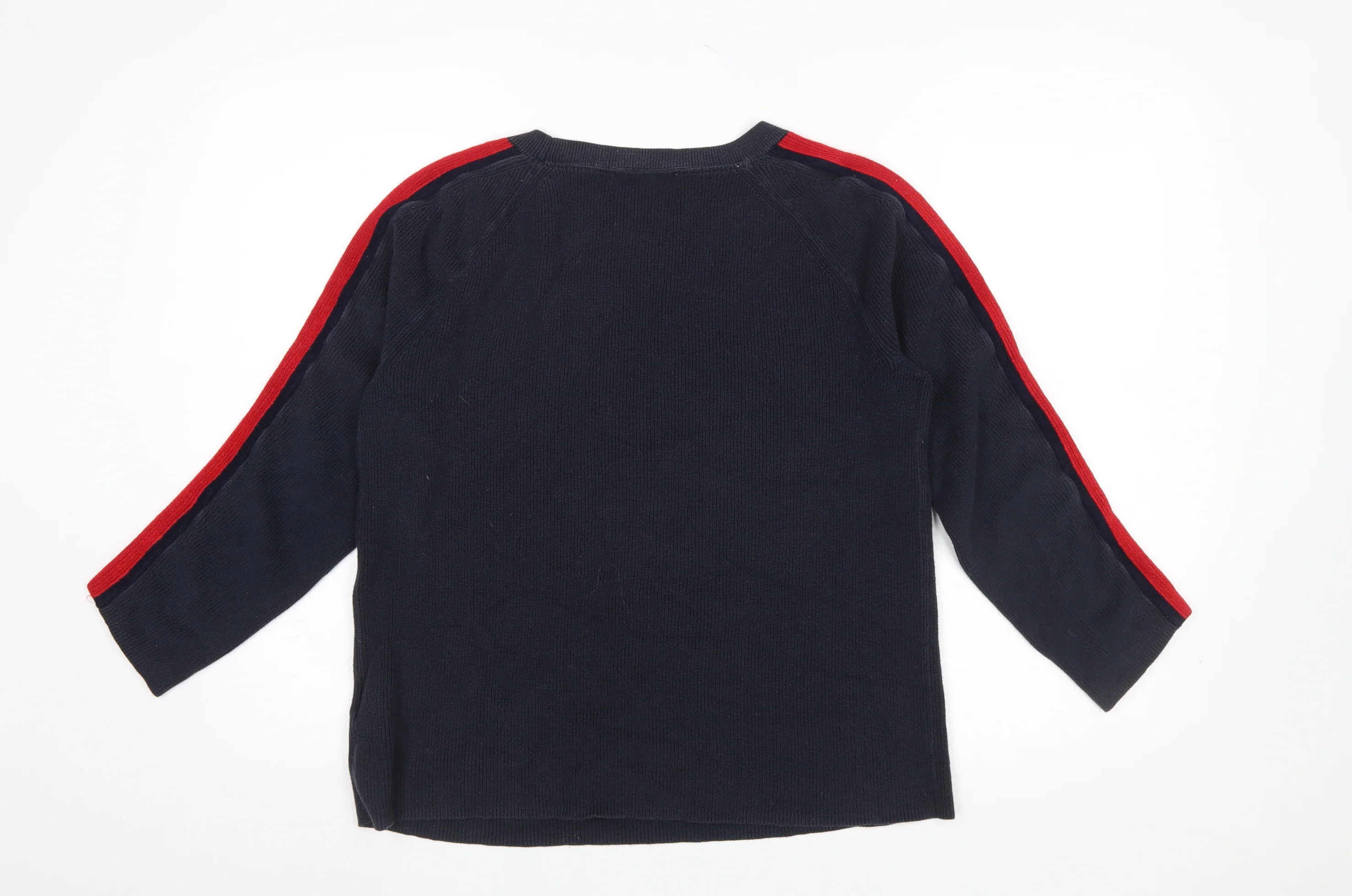 Tommy Hilfiger Women's Blue Cotton Crew Neck Jumper M - Image 3