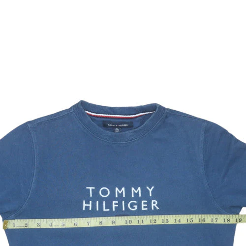 Tommy Hilfiger Womens Blue XS Crew Neck Pullover Sweatshirt - Image 2
