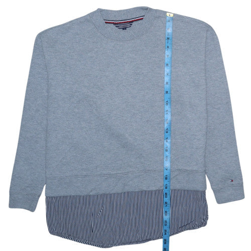 Tommy Hilfiger Women's Grey Crew Neck Layered Sweatshirt XS - Image 3