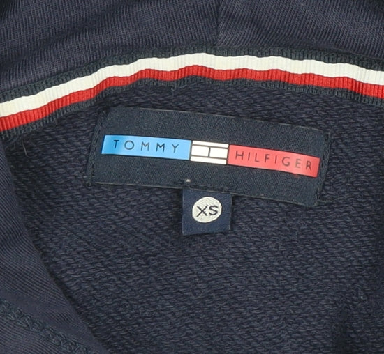Tommy Hilfiger Womens Navy XS Pullover Hoodie Sweatshirt - Image 4