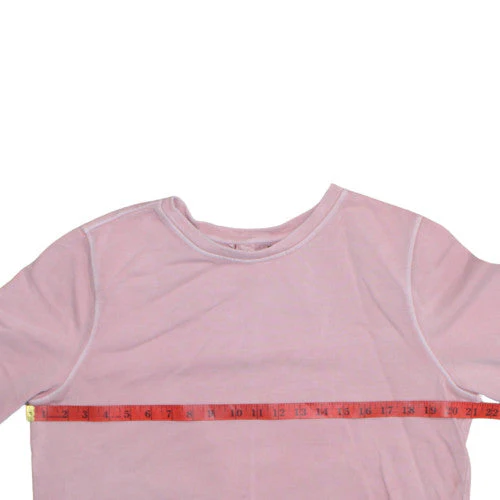 Tommy Hilfiger Women's Pink Cotton Crew Neck Pullover Sweatshirt Size S - Image 3