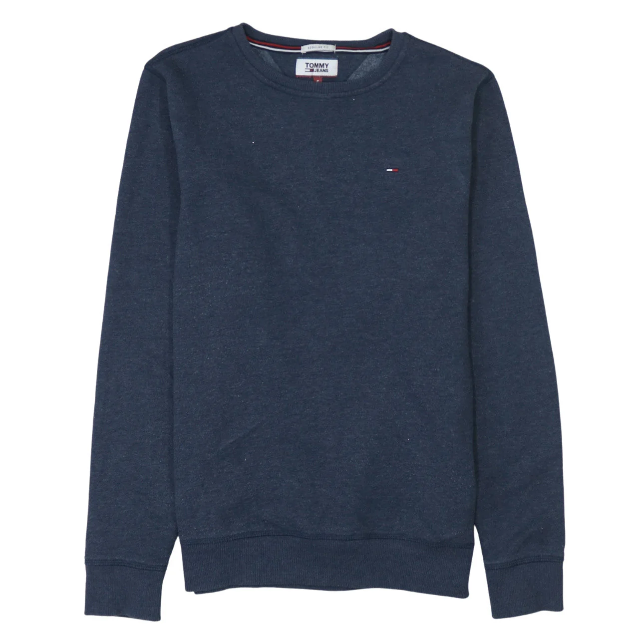 Tommy Jeans Men’s Blue Crew Neck Pullover Sweatshirt Size S