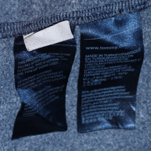 Tommy Jeans Men’s Blue Pullover Sweatshirt L Regular Fit Logo - Image 6