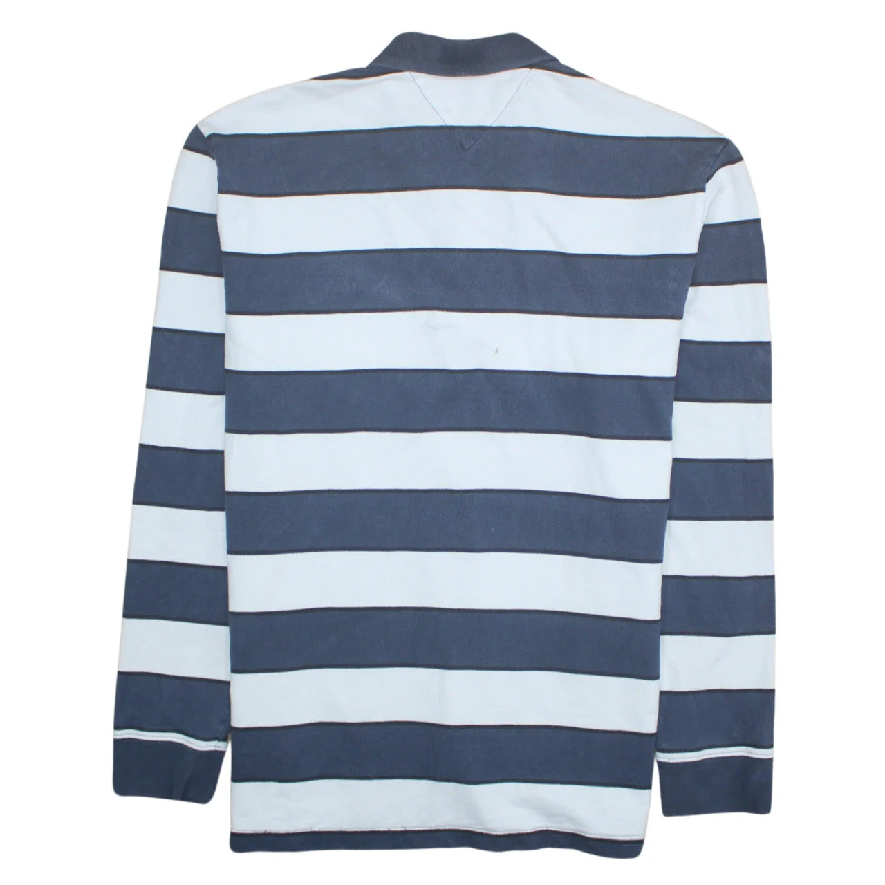 Tommy Jeans Men’s Blue Striped Henley Sweatshirt XL - Image 4