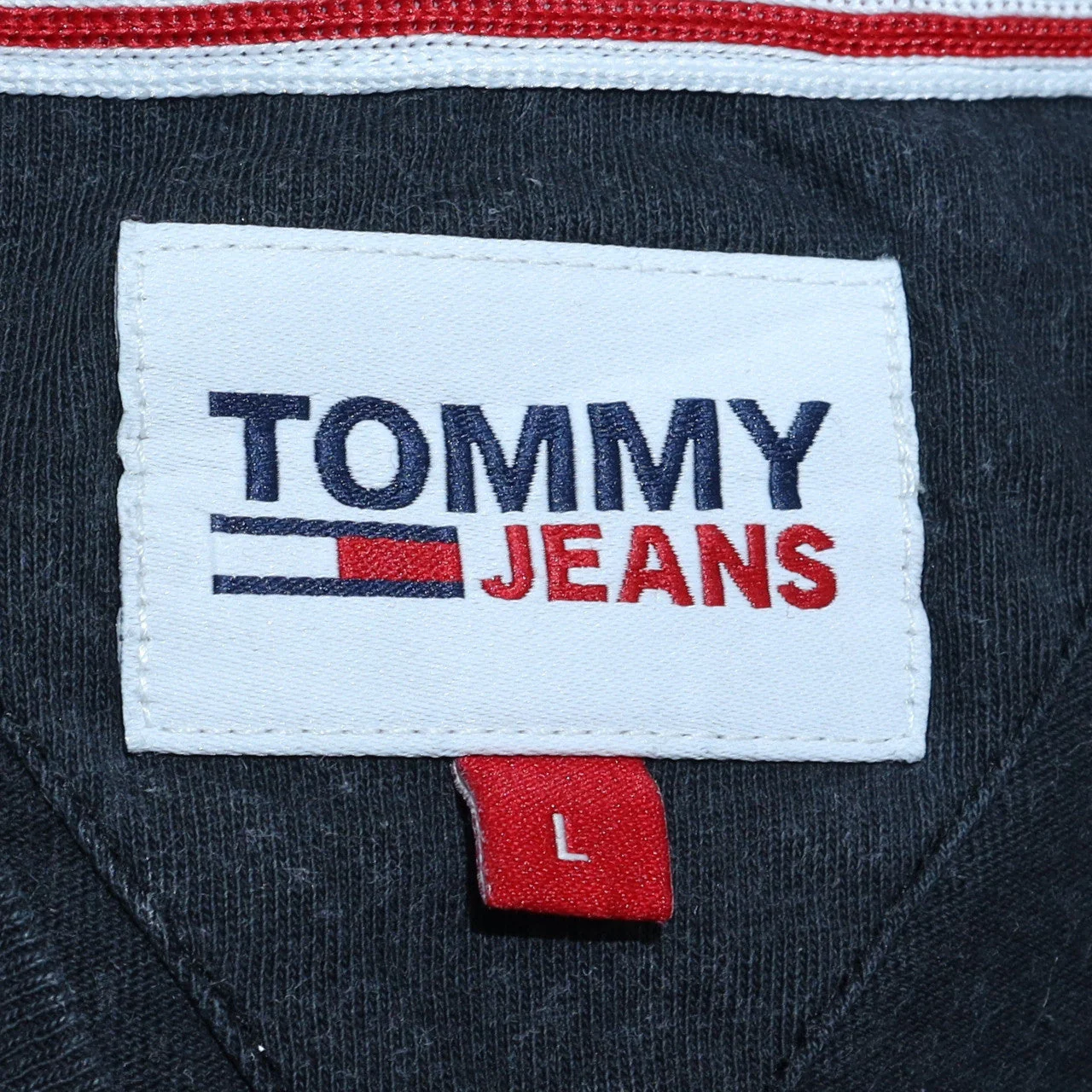 Tommy Jeans Men's Black Cotton Crew Neck Short Sleeve T-Shirt Size L - Image 6
