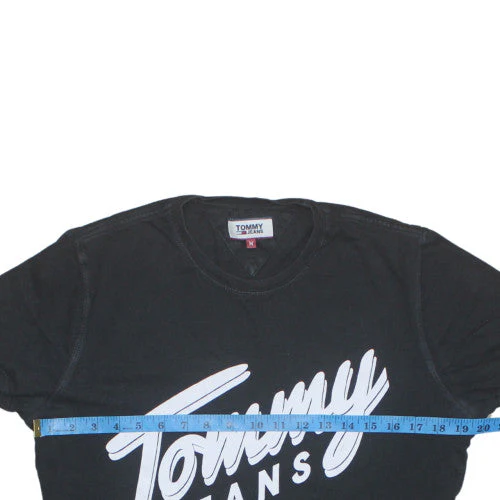 Tommy Jeans Men's Black Logo Short Sleeve Cotton T-Shirt M - Image 2