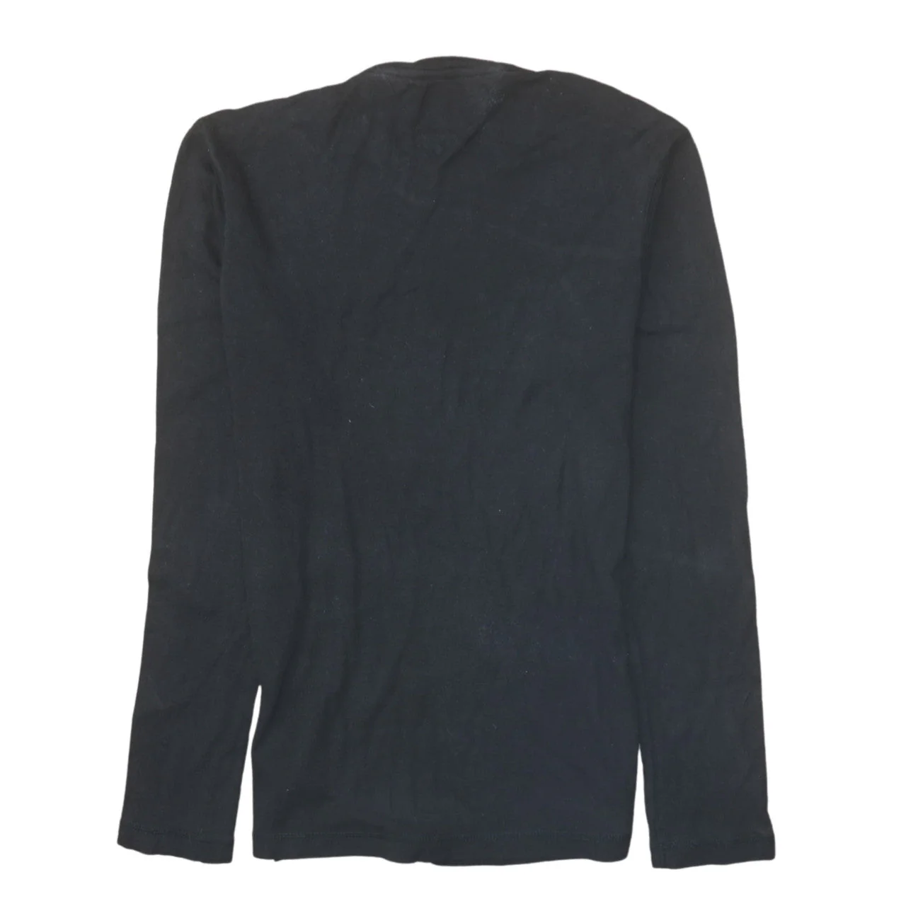 Tommy Jeans Men's Black Long Sleeve Cotton Crew Neck T-Shirt M - Image 4