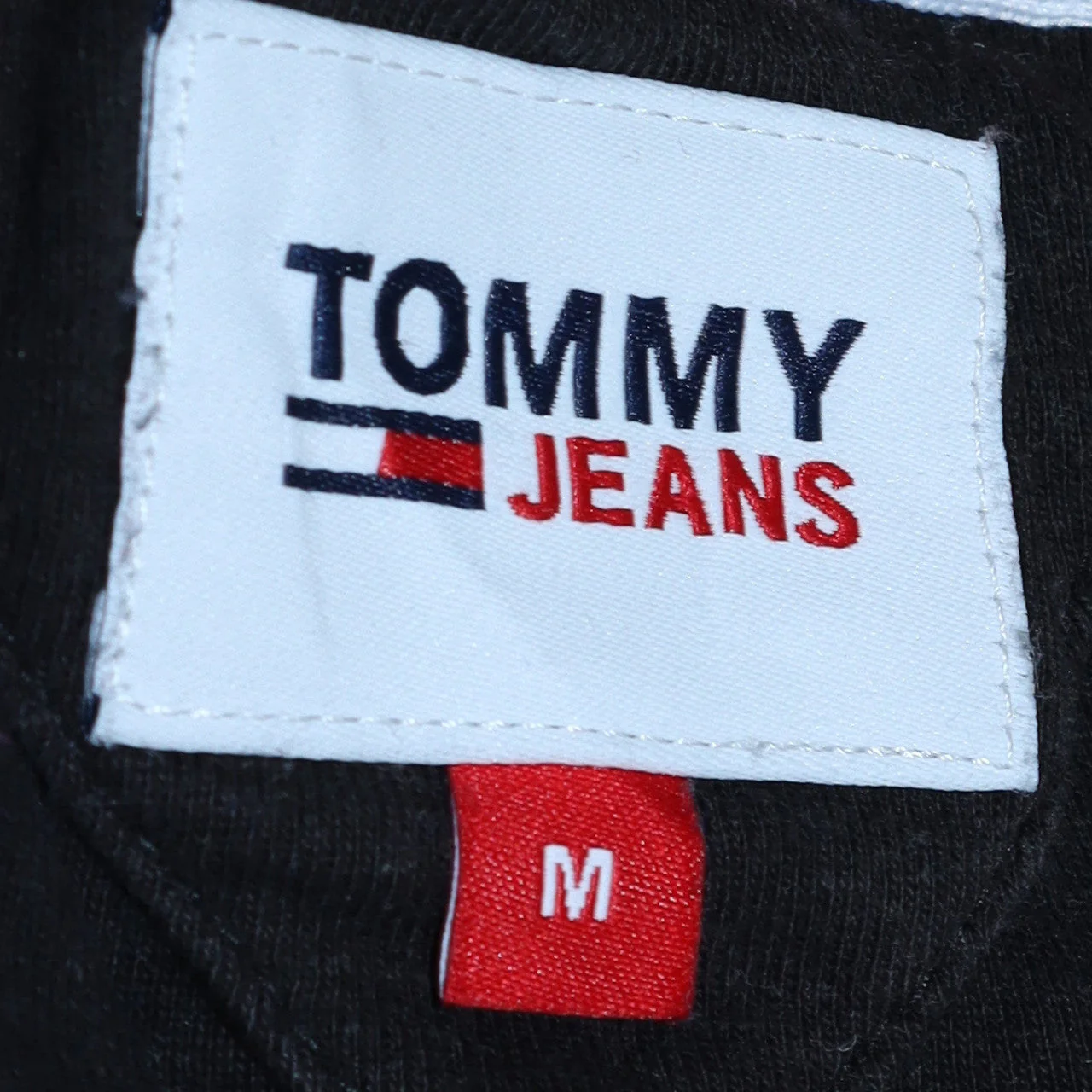 Tommy Jeans Men's Black Long Sleeve Cotton Crew Neck T-Shirt M - Image 5