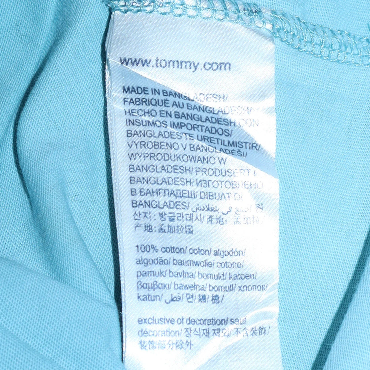 Tommy Jeans Men's Blue Graphic Logo T-Shirt XL Cotton Crew Neck - Image 5