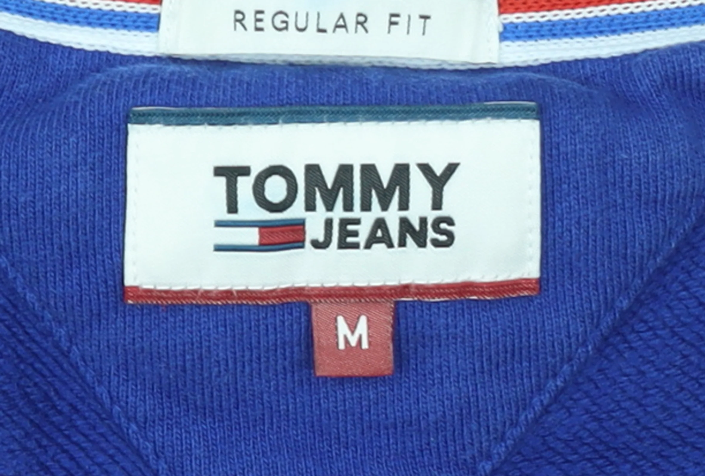 Tommy Jeans Men's Blue Regular Fit Cotton Crew Neck Sweatshirt M - Image 4