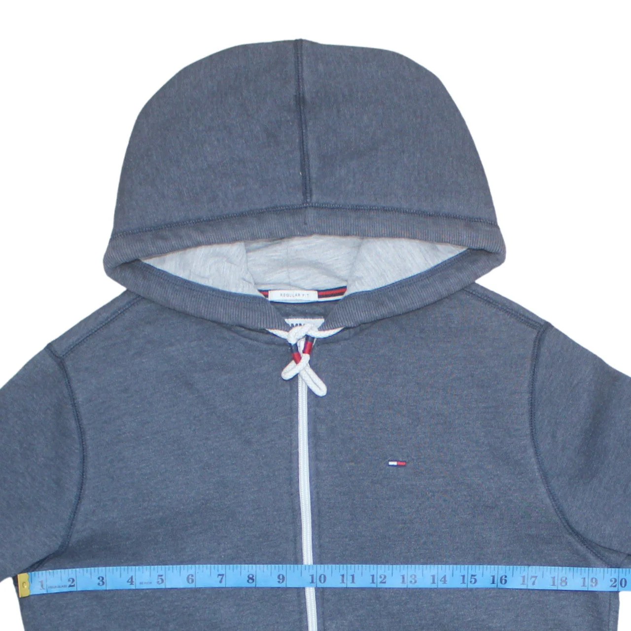 Tommy Jeans Mens Blue Regular Fit Full Zip Hoodie Size M - Image 2