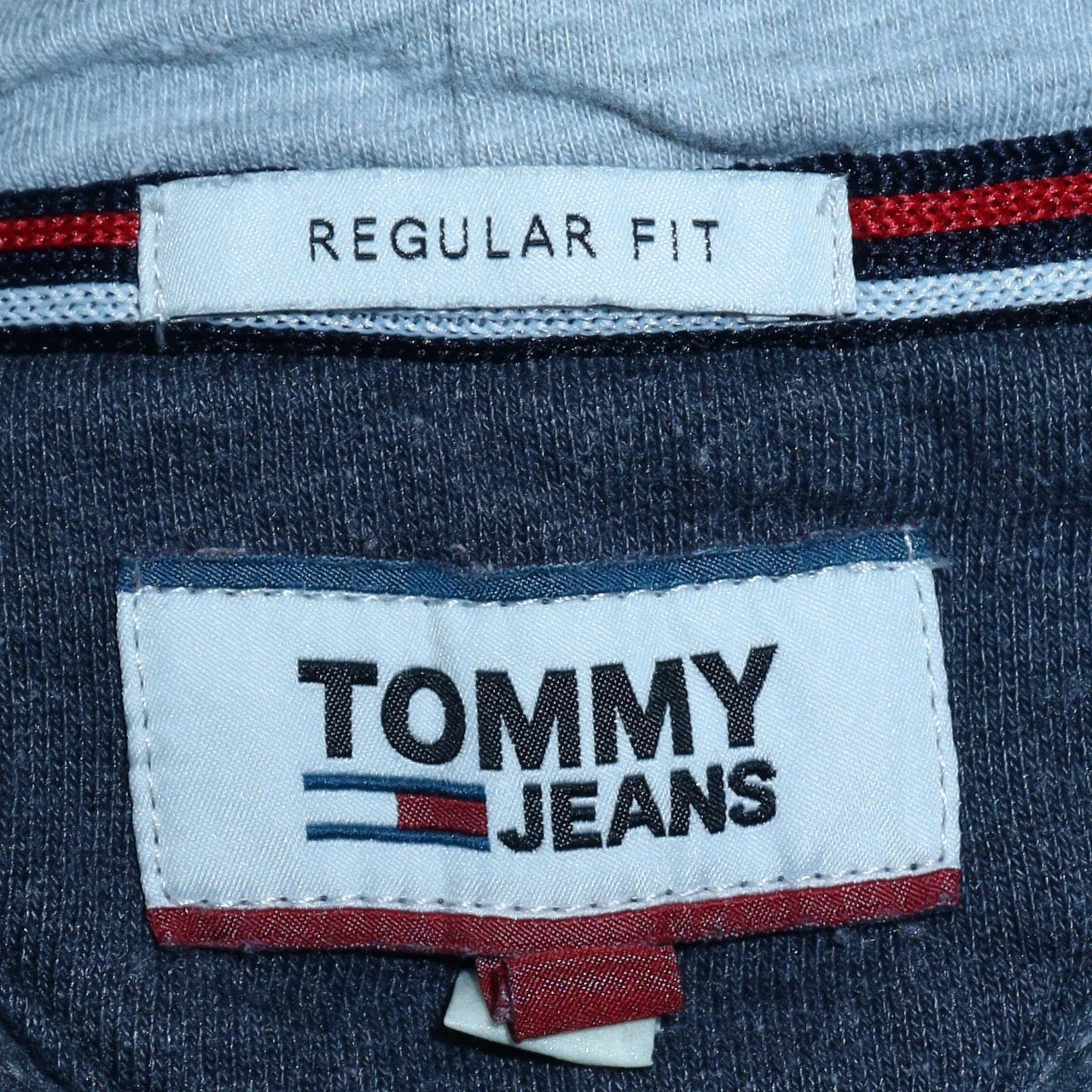 Tommy Jeans Mens Blue Regular Fit Full Zip Hoodie Size M - Image 5
