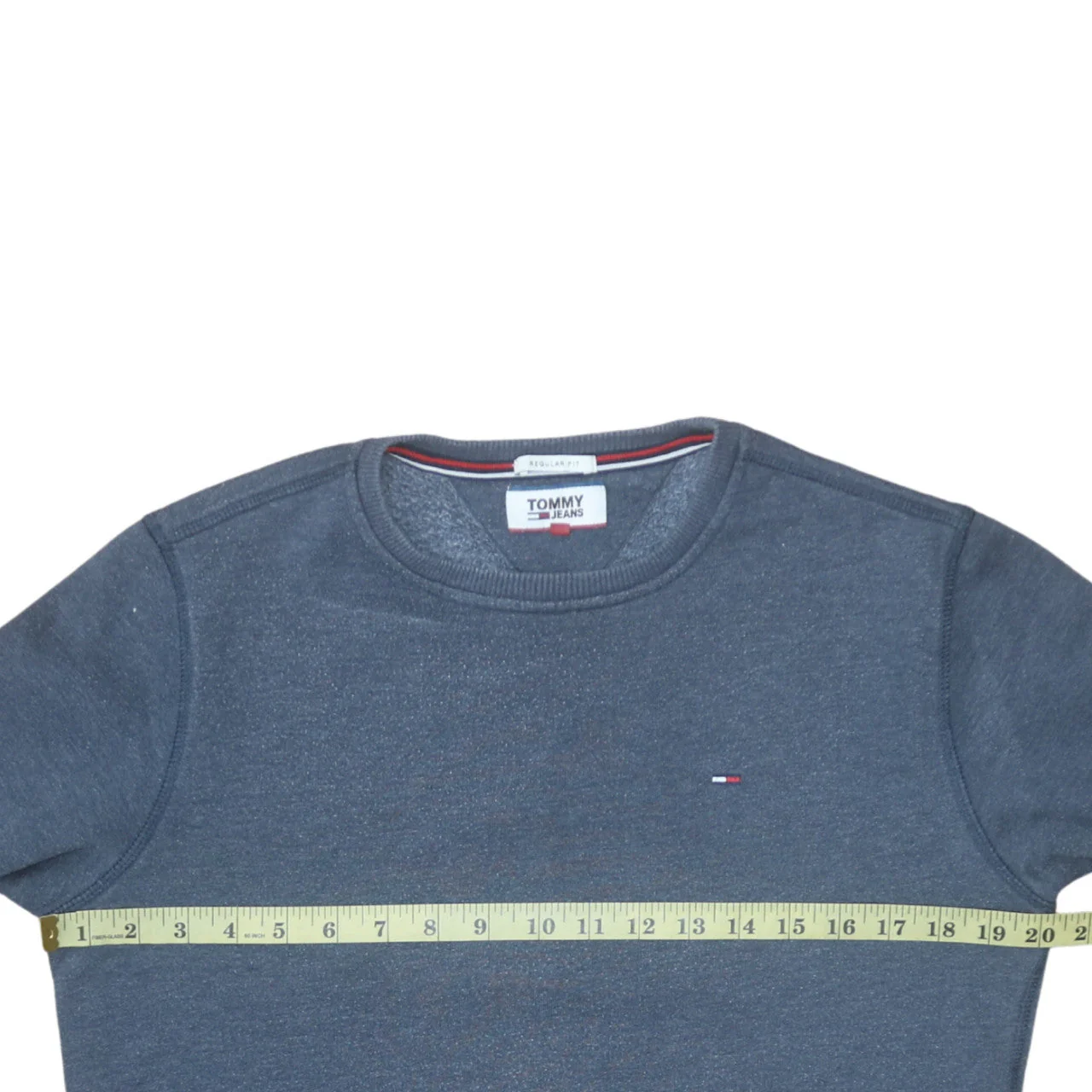 Tommy Jeans Mens Blue XS Regular Fit Crew Neck Sweatshirt - Image 2