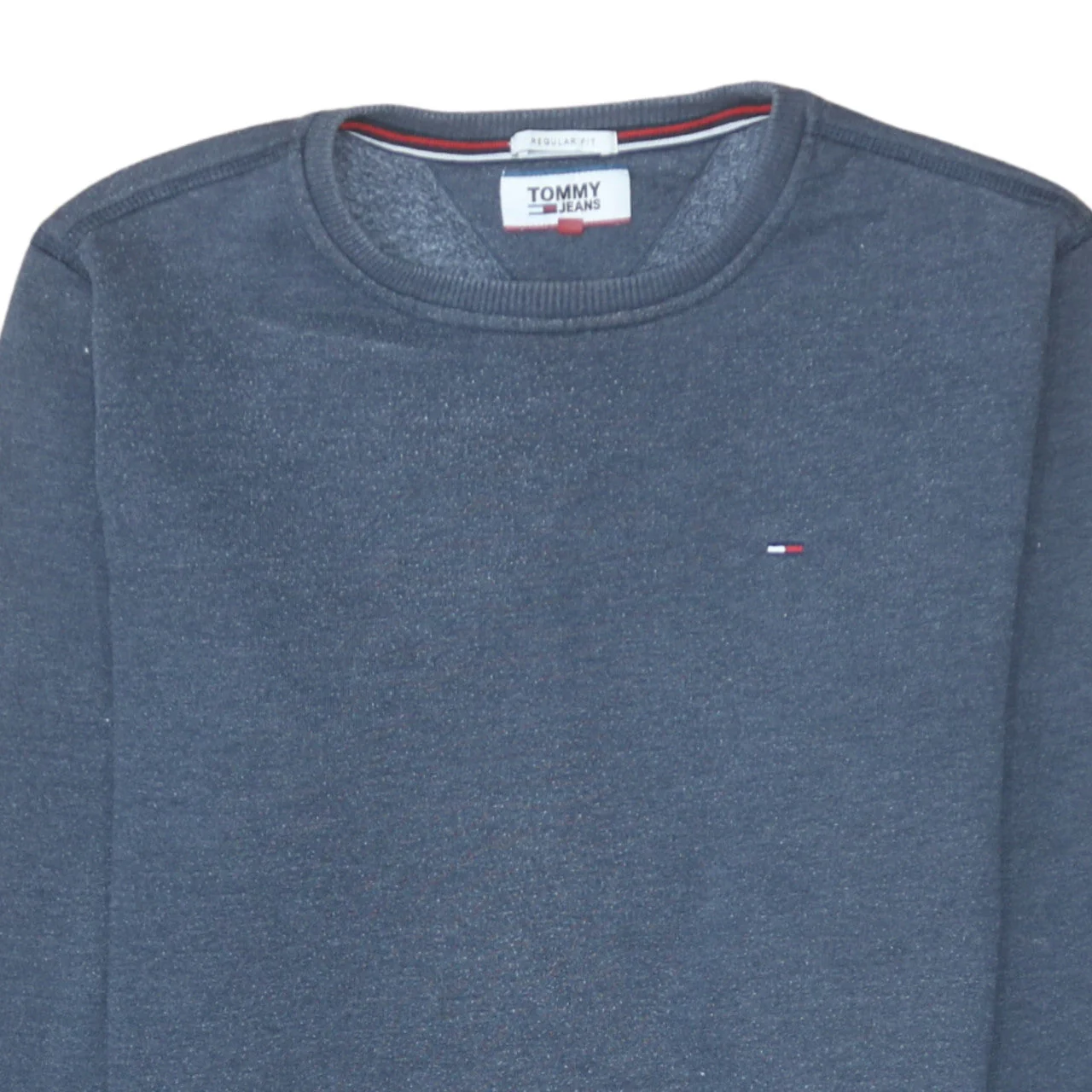 Tommy Jeans Mens Blue XS Regular Fit Crew Neck Sweatshirt - Image 7
