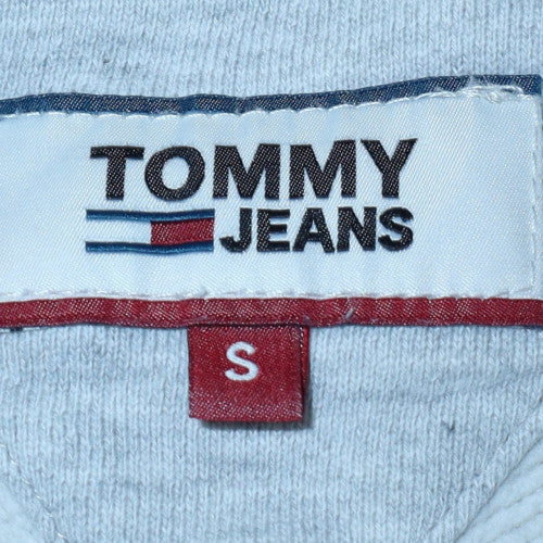 Tommy Jeans Men's Grey Logo Sweatshirt Size S Crew Neck Pullover - Image 5