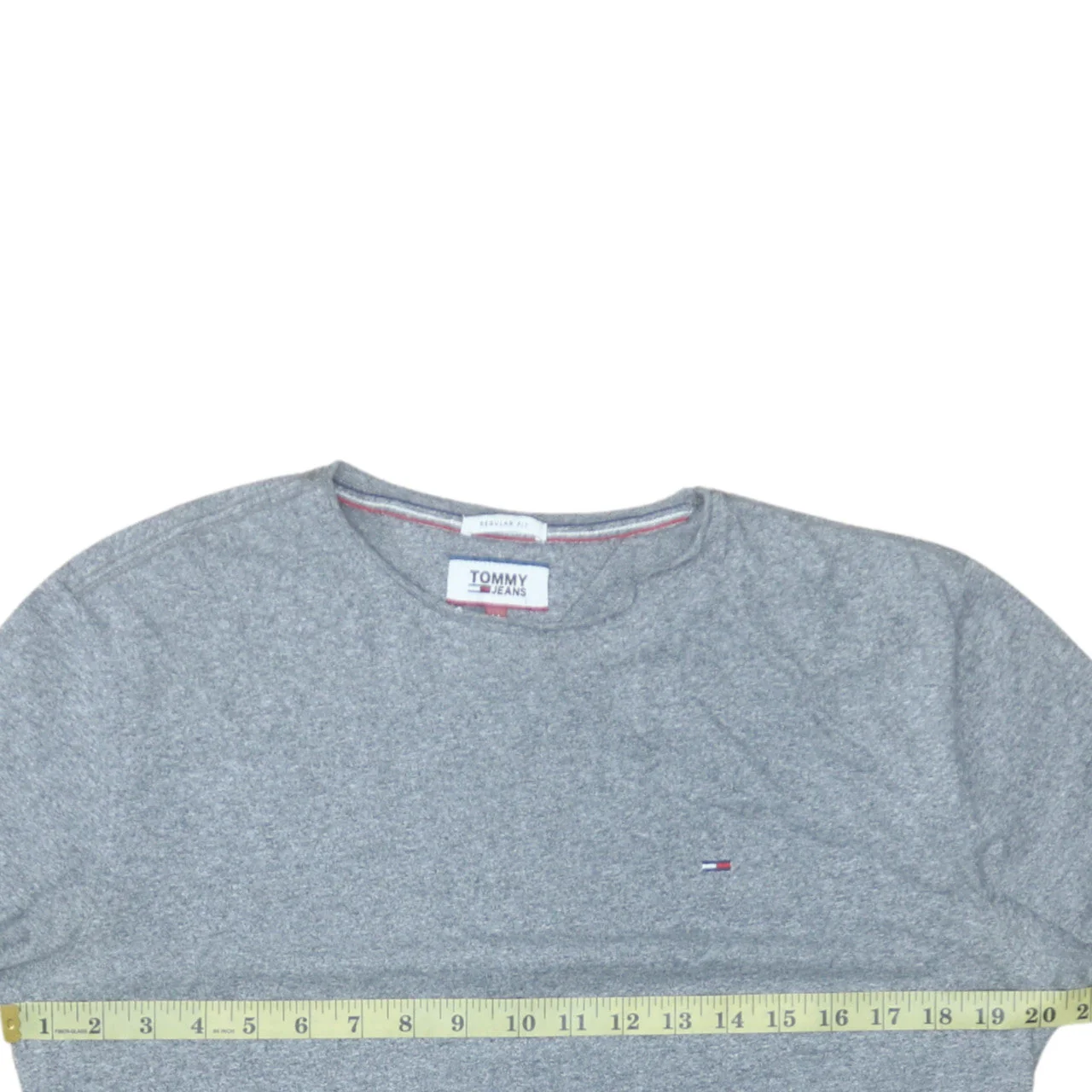 Tommy Jeans Men's Grey Regular Fit Crew Neck Short Sleeve T-Shirt M - Image 2