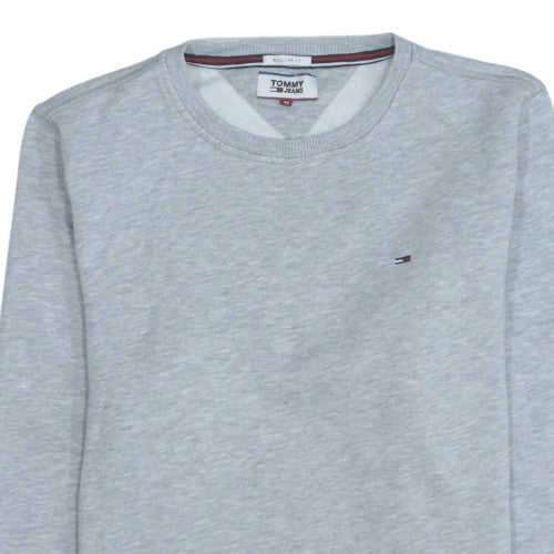 Tommy Jeans Men's Grey Regular Fit Pullover Sweatshirt M - Image 6