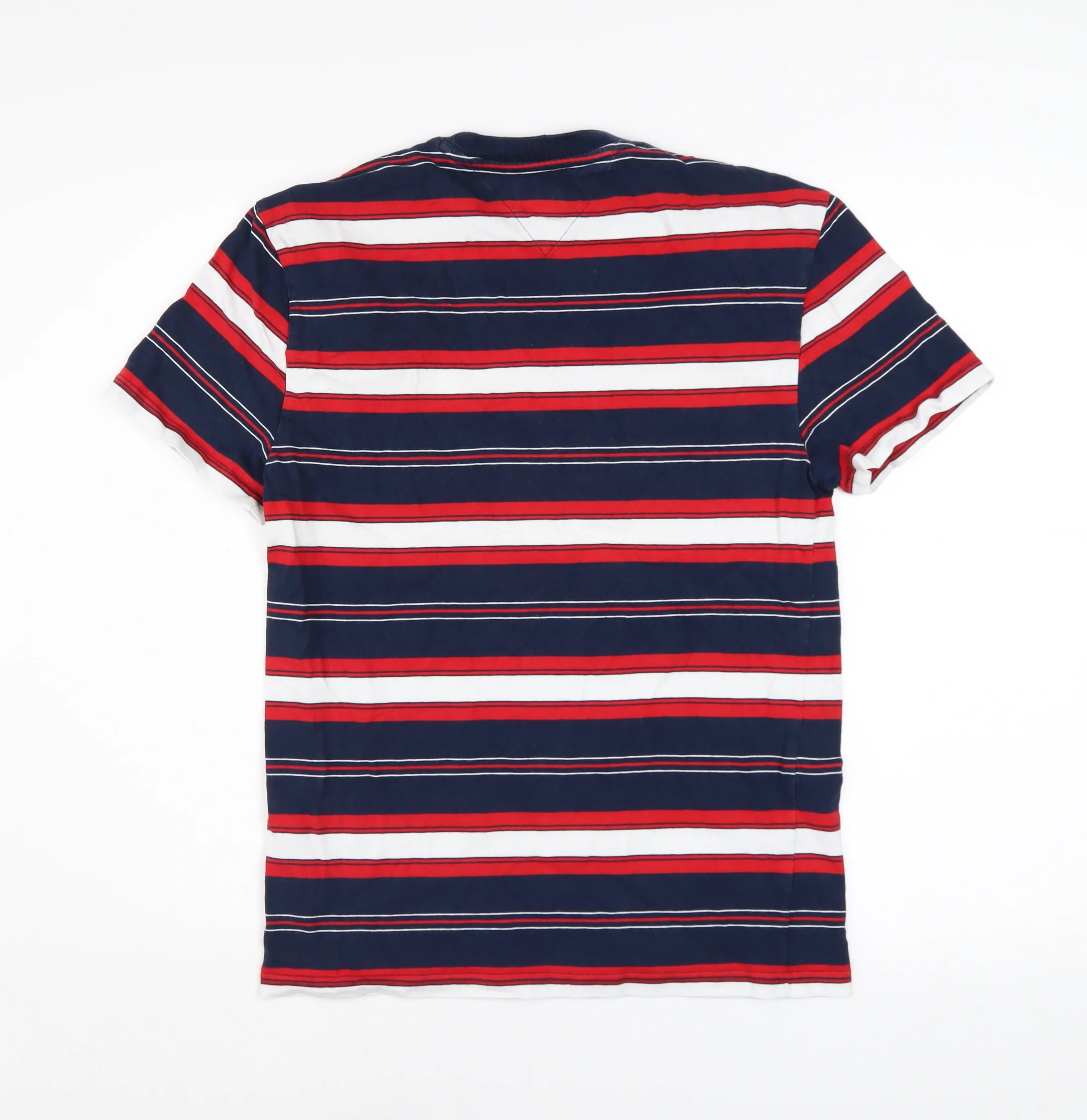 Tommy Jeans Men's Multicoloured Striped Cotton Crew Neck T-Shirt XS - Image 3