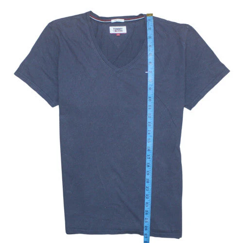 Tommy Jeans Men's Navy V-Neck Regular Fit Cotton T-Shirt M - Image 2