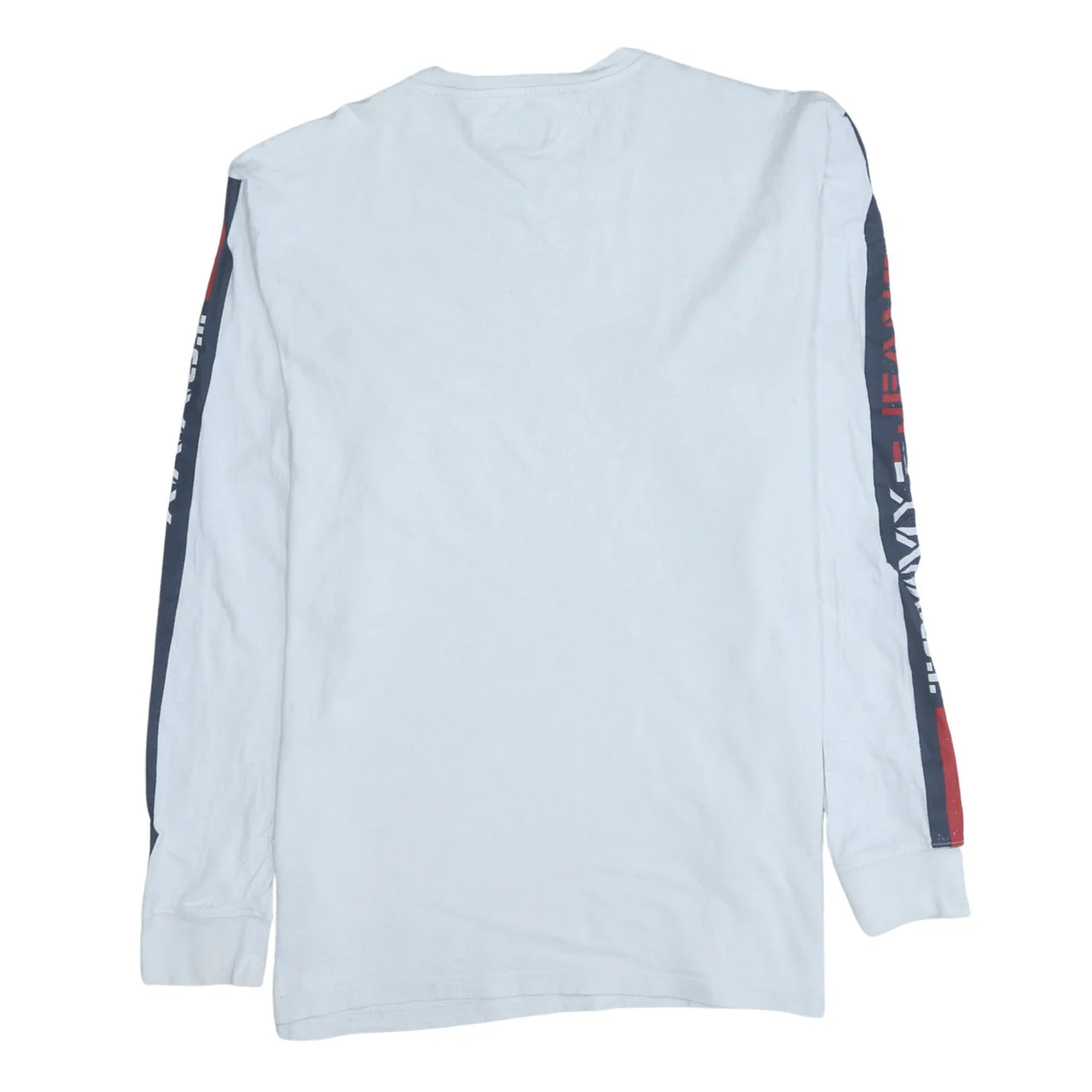 Tommy Jeans Men's White XL Long Sleeve Logo Crew Neck Top - Image 4