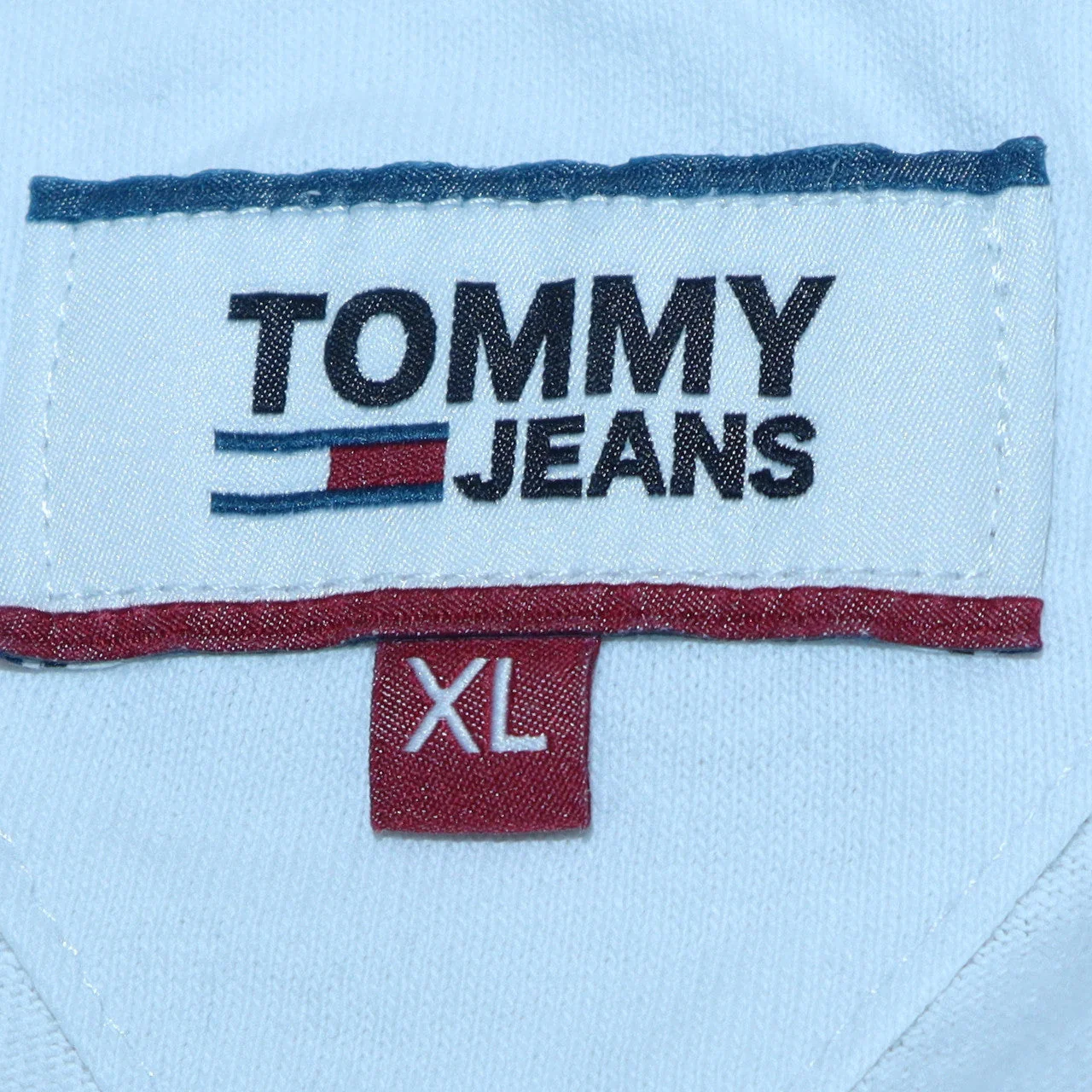 Tommy Jeans Men's White XL Long Sleeve Logo Crew Neck Top - Image 5