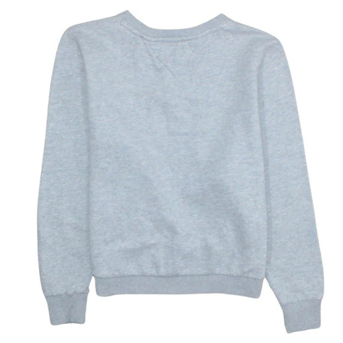 Tommy Jeans Womens Grey Small Crew Neck Pullover Sweatshirt - Image 4