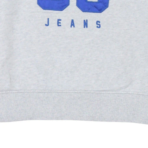 Tommy Jeans Womens Grey Sweatshirt S Crew Neck Pullover Casual 85 Logo - Image 7