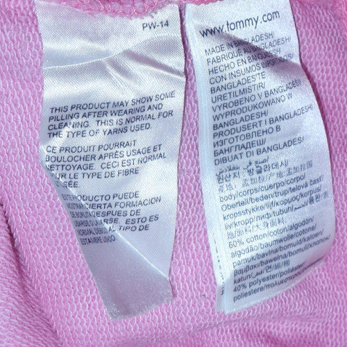 Tommy Jeans Women's Pink Cotton Crew Neck Pullover Sweatshirt Size S - Image 6