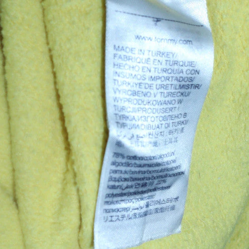 Tommy Jeans Womens Yellow Crew Neck Cropped Sweatshirt M - Image 5