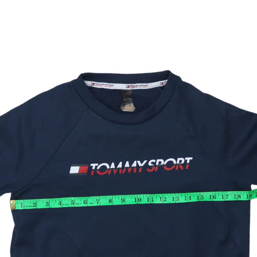 Tommy Sport Men's Blue Crew Neck Pullover Sweatshirt Size L - Image 3