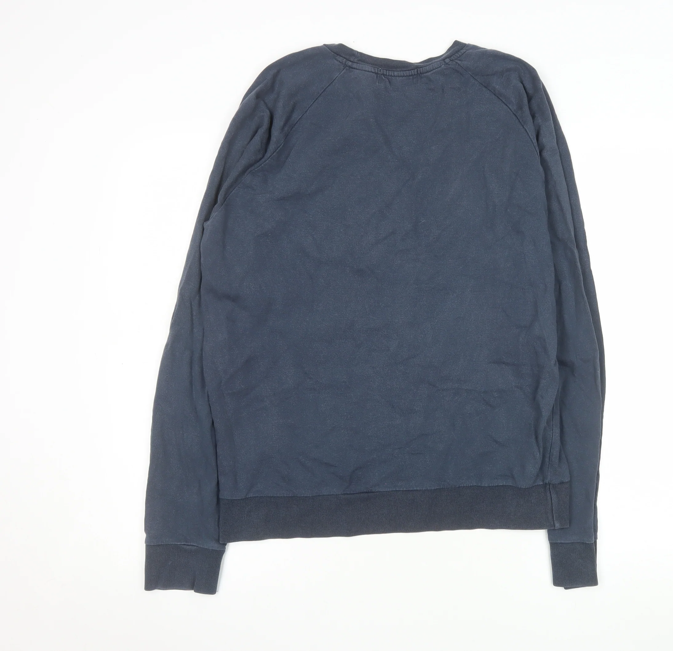 Topman Men Blue Small Graphic Print Sweatshirt Crew Neck - Image 3